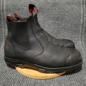 Redback Boots Men's Size 12 EE Black USBBKSC Steel Toe Scuff Cap Leather Chelsea